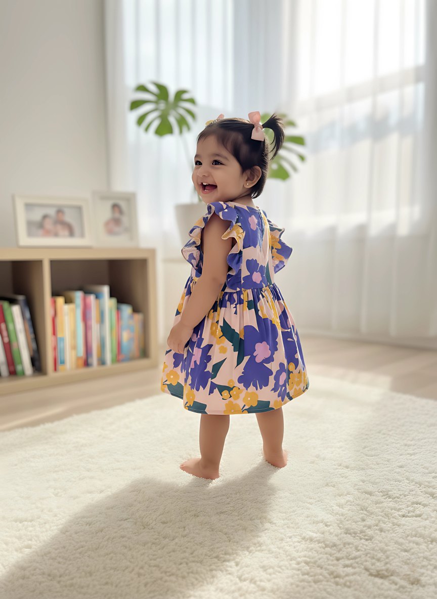 Violet Floria Frill Dress