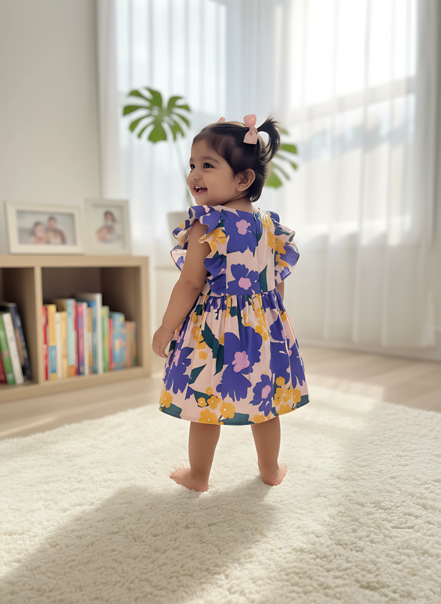 Violet Floria Frill Dress