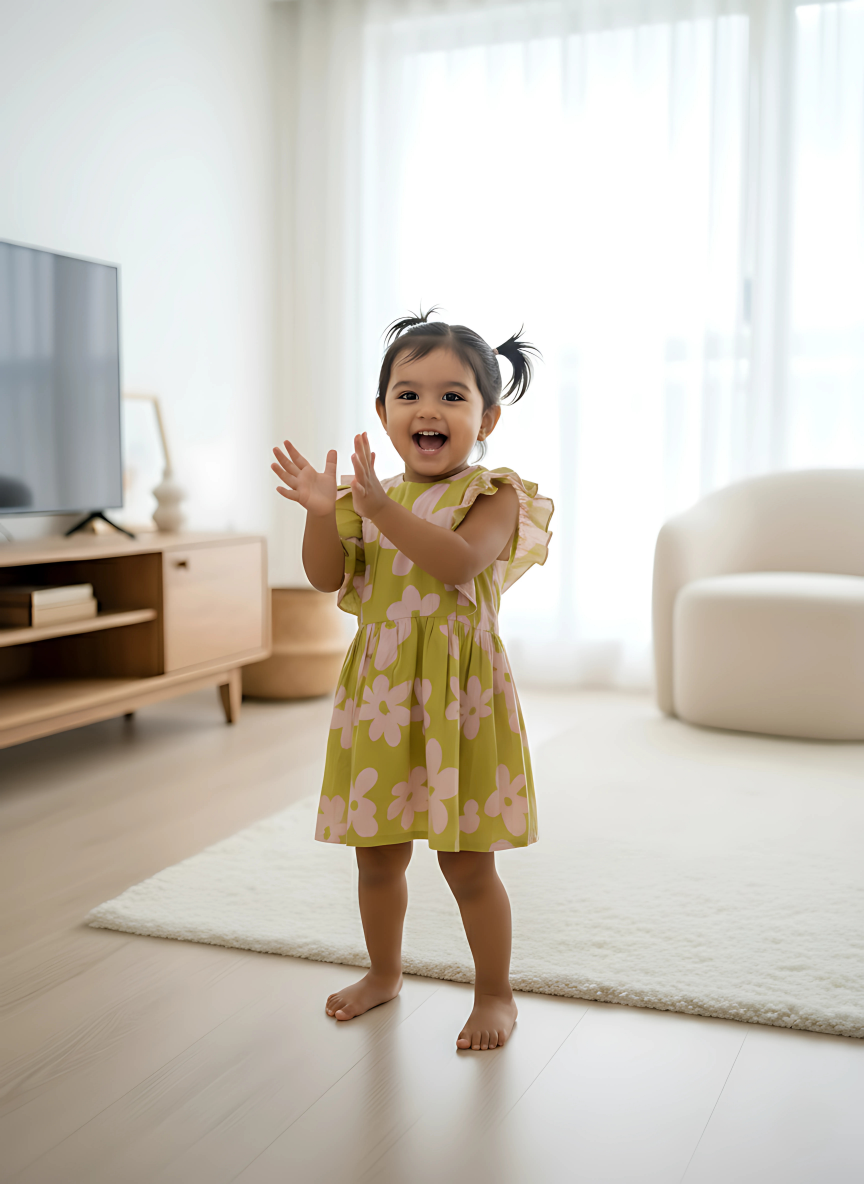 Spring Floria Frill Dress