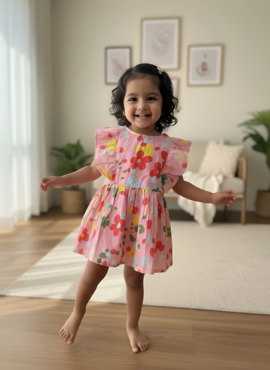 Blush Floria Frill Dress