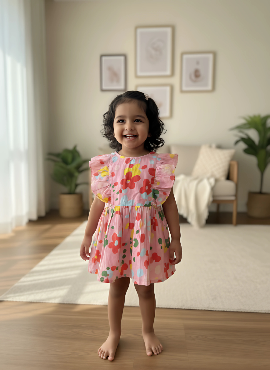 Blush Floria Frill Dress