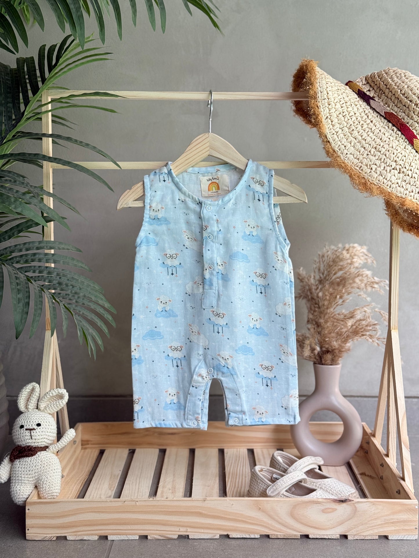 Sleepy Lambs Romper
