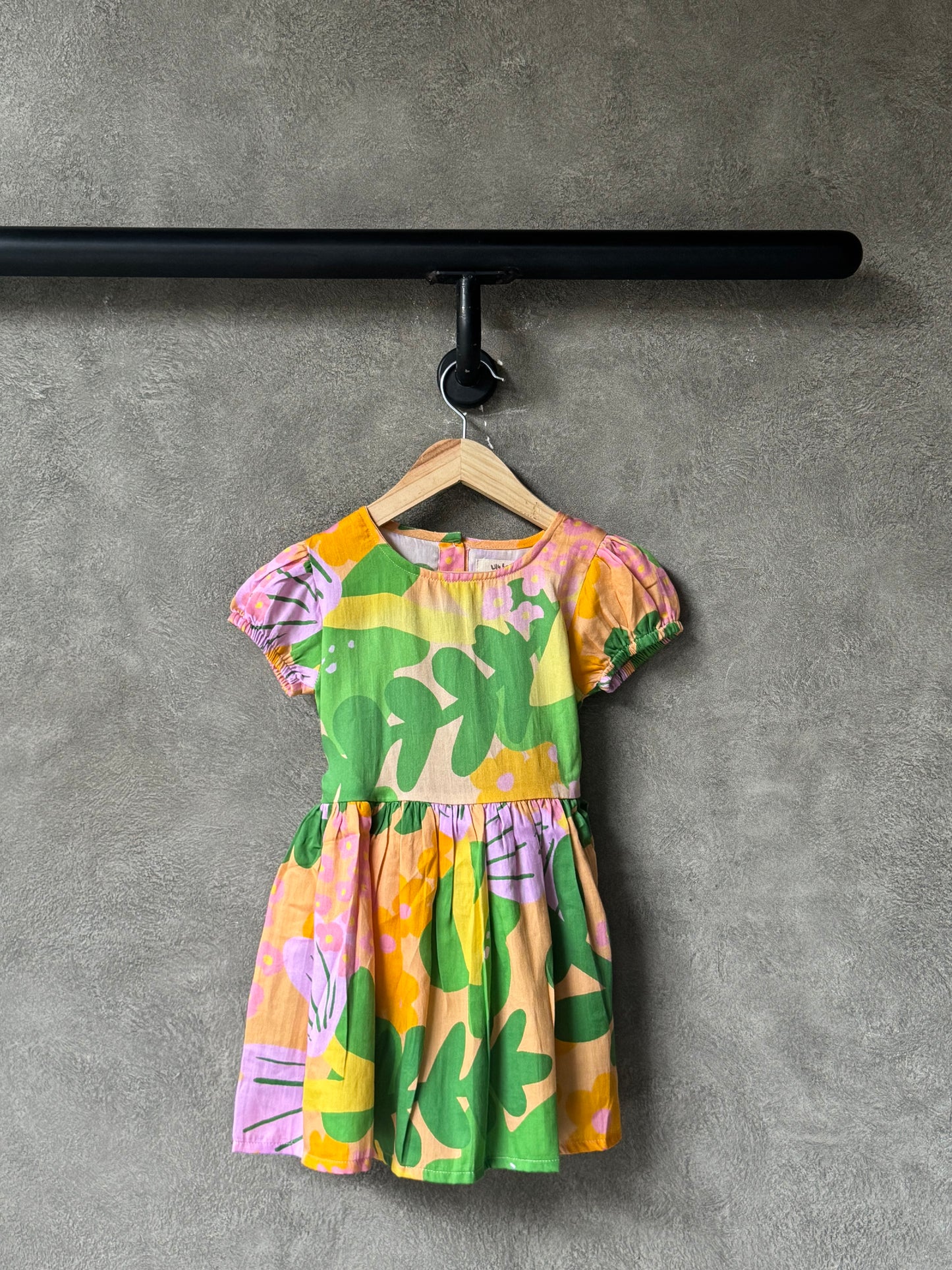 Sunshine Tropical Back-Bow Dress