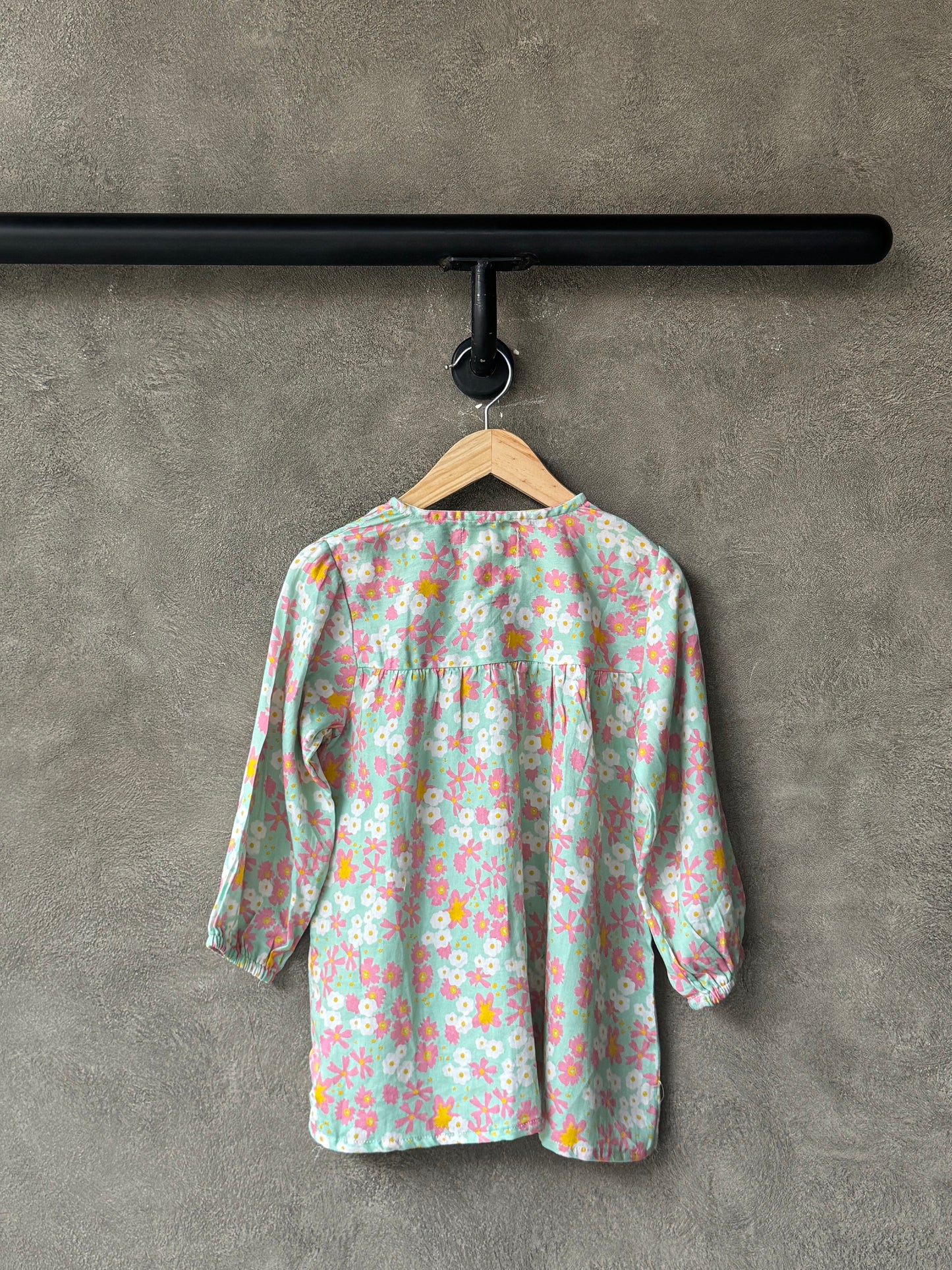 Pastel Blooming Garden Button Down Dress