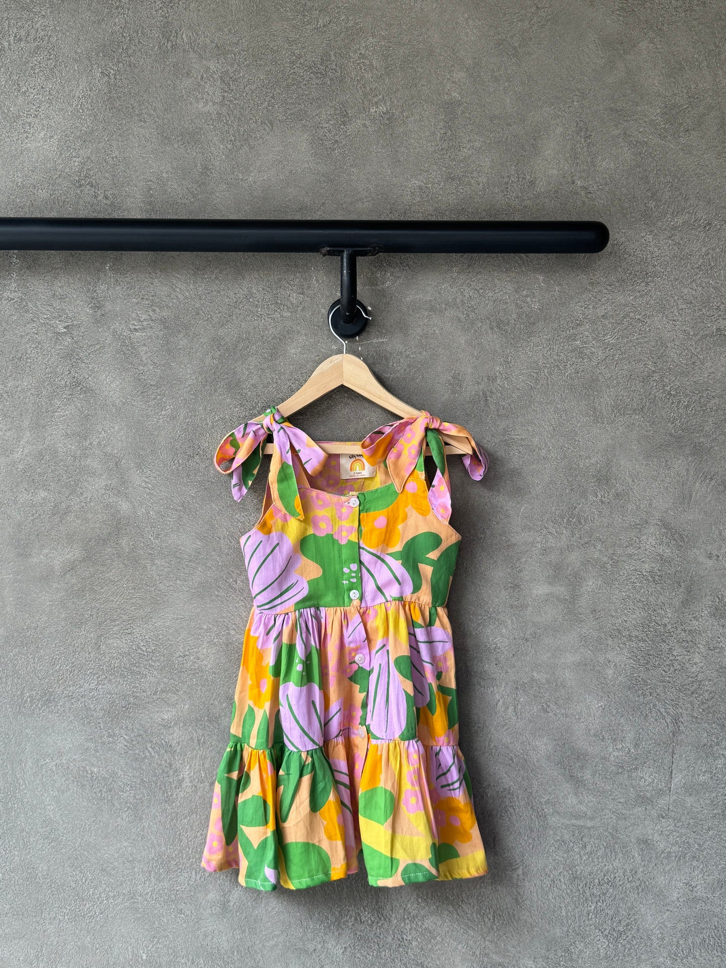 Sunshine Meadow Tie Up Dress