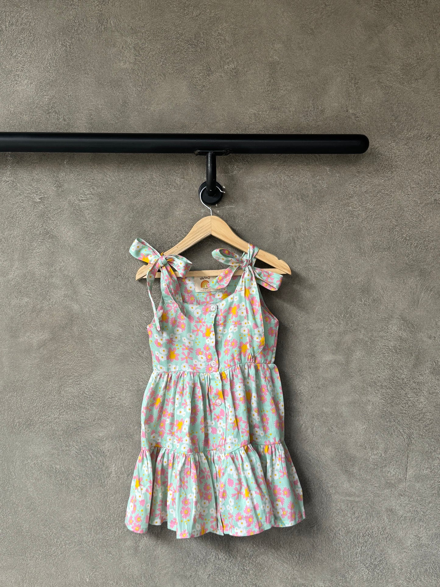 Pastel Meadow Tie Up Dress