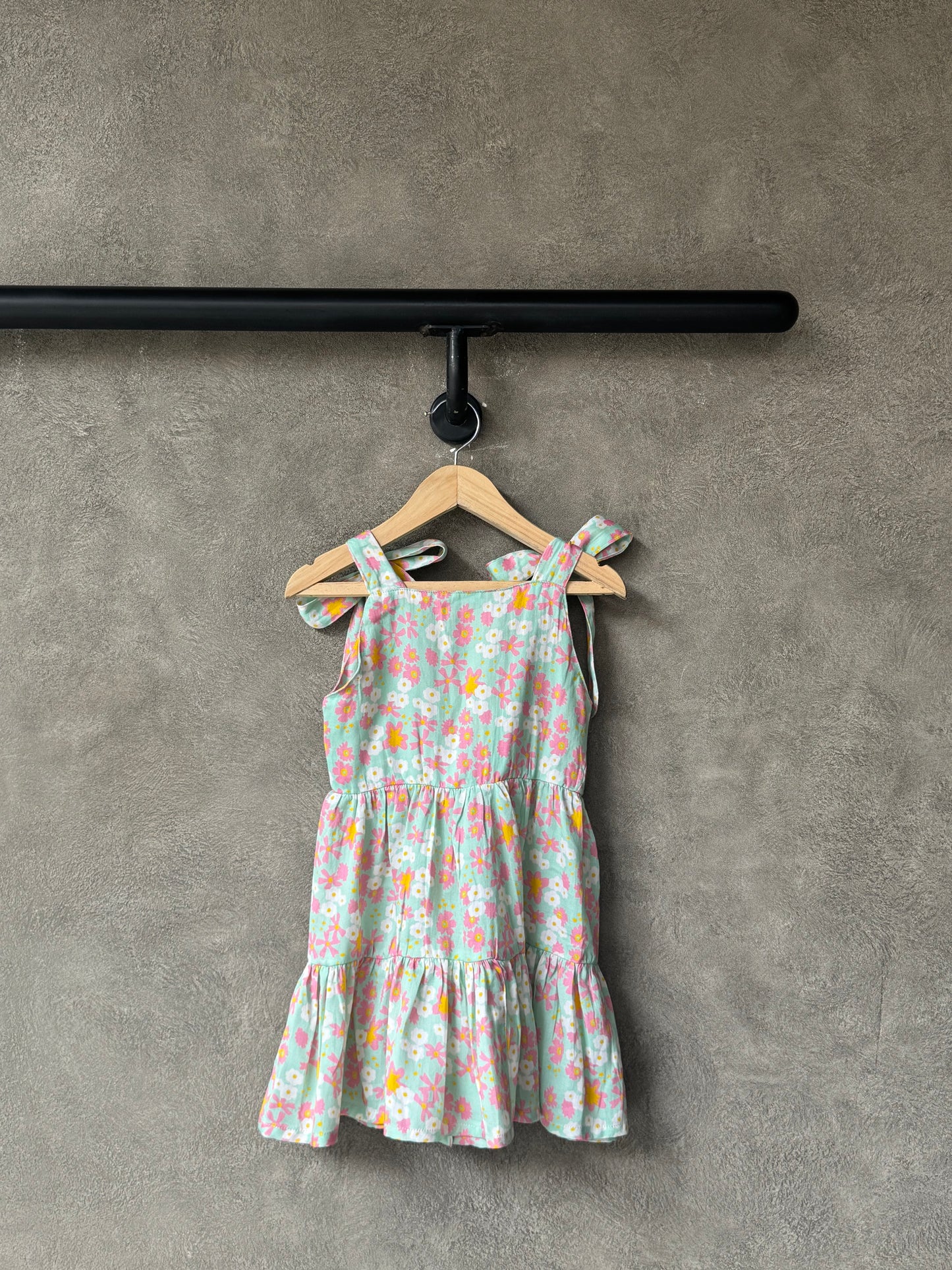 Pastel Meadow Tie Up Dress