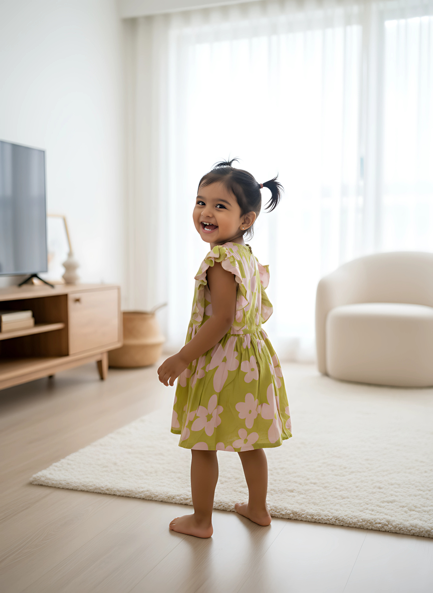 Spring Floria Frill Dress