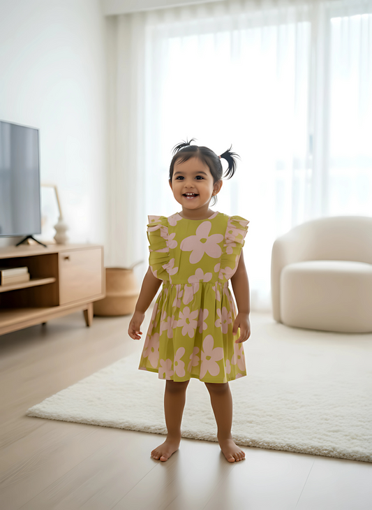 Spring Floria Frill Dress