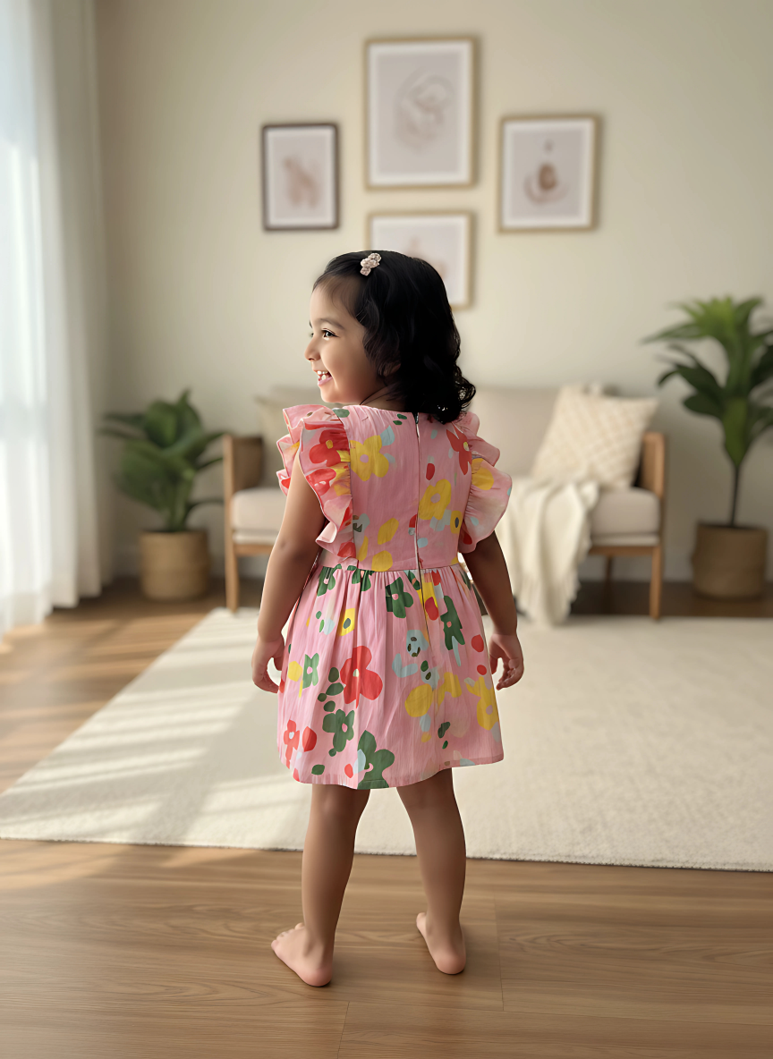 Blush Floria Frill Dress