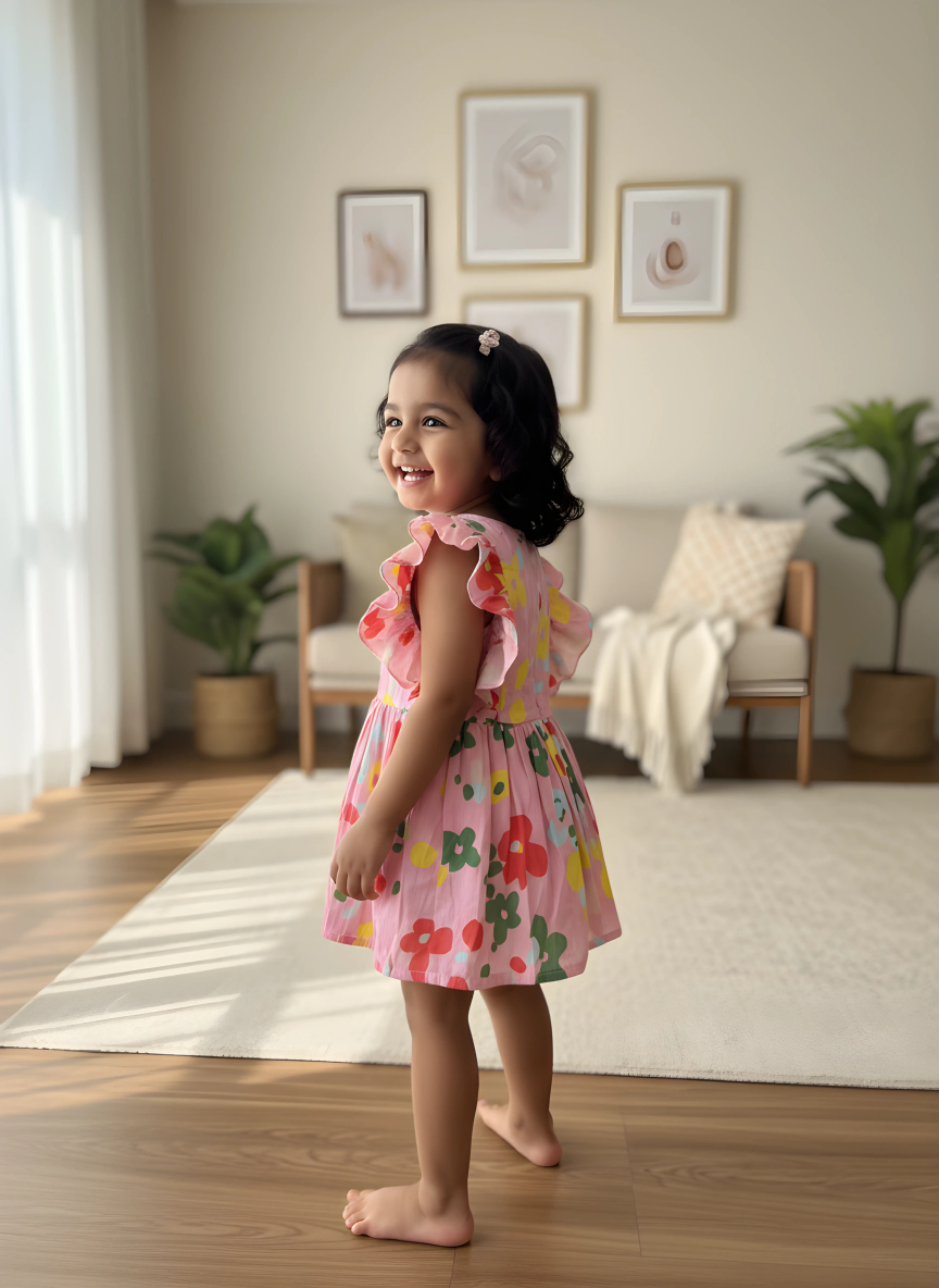 Blush Floria Frill Dress