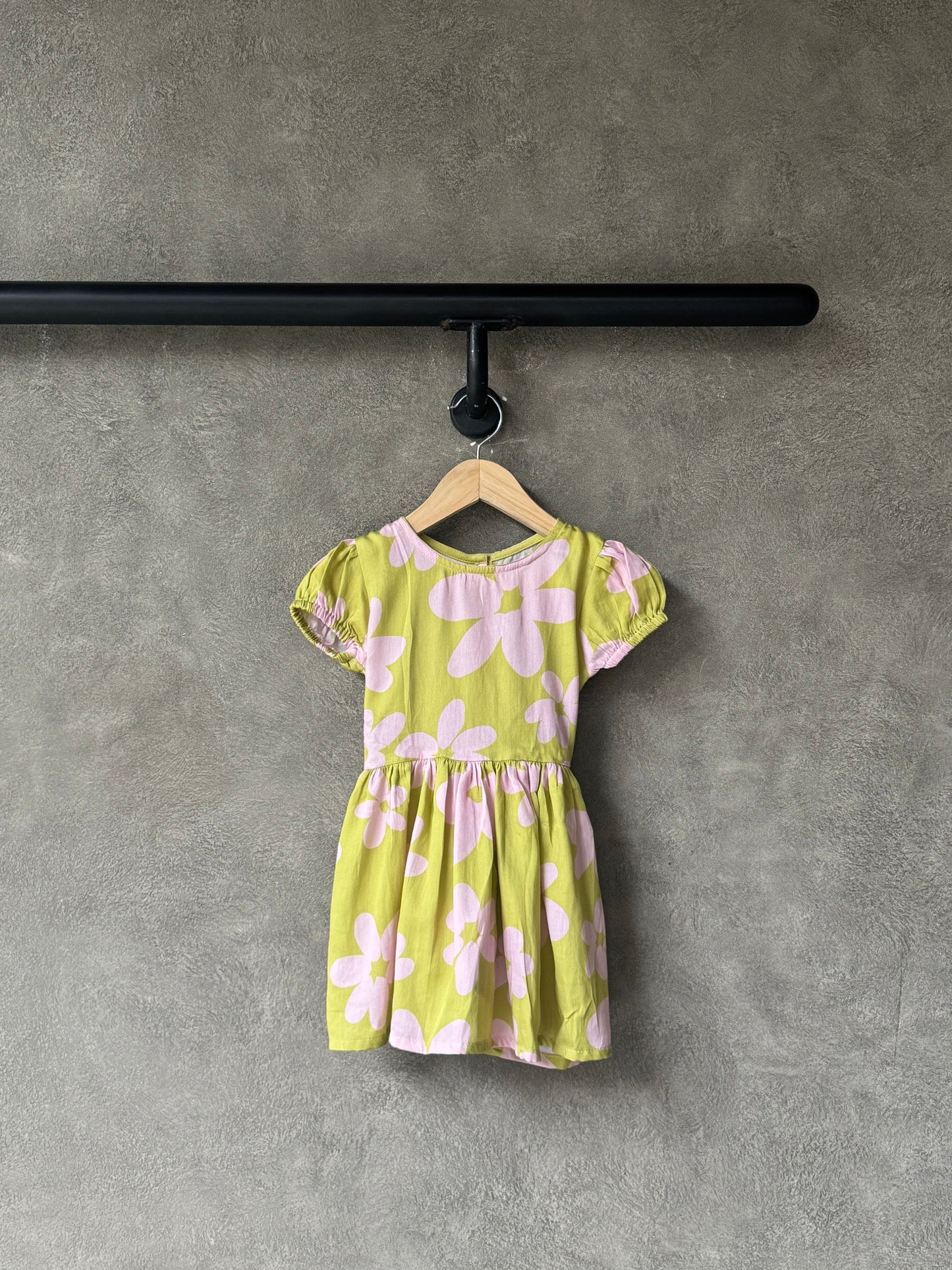 Spring Tropical Back-Bow Dress