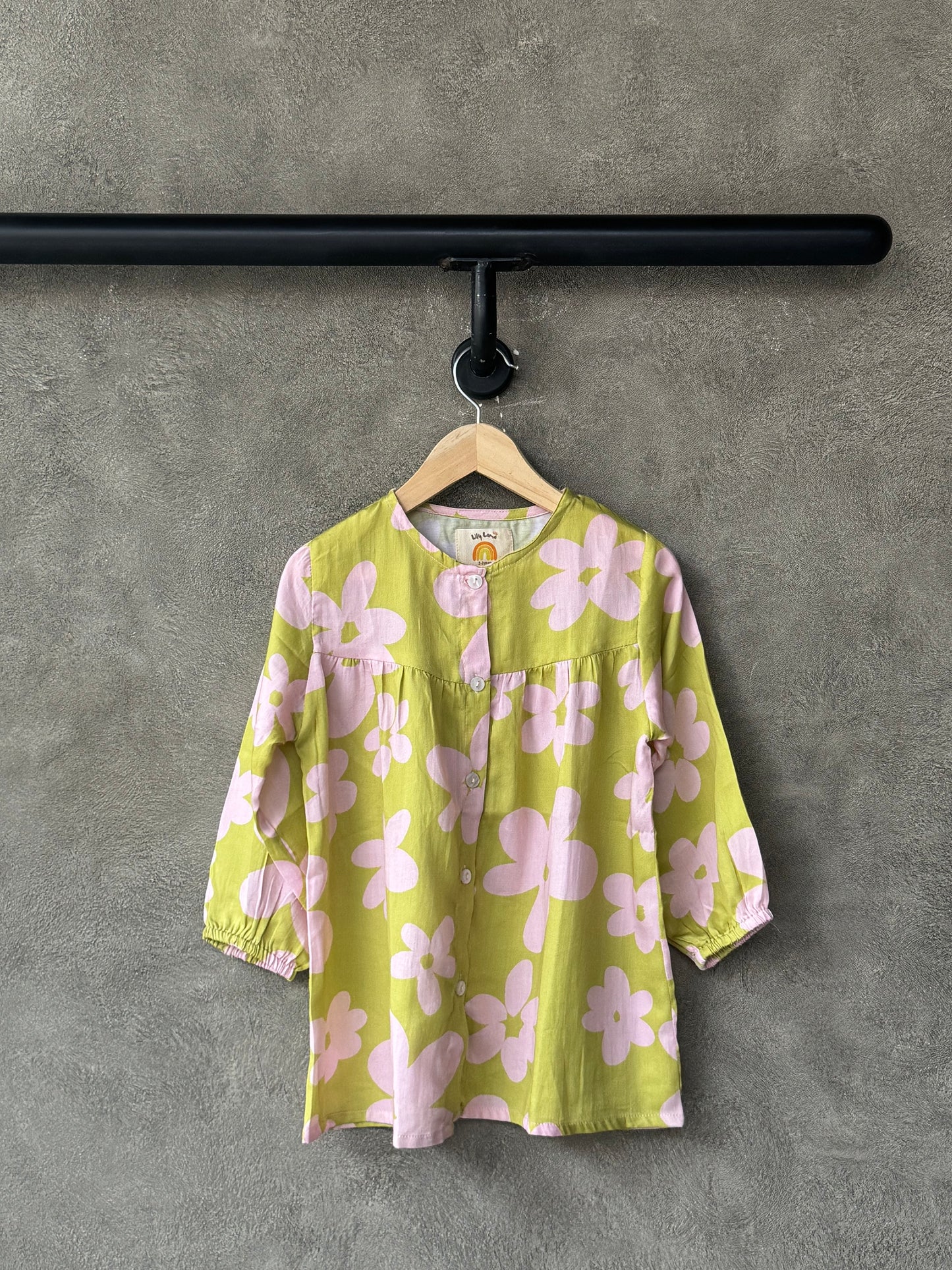 Spring Blooming Garden Button-Down Dress
