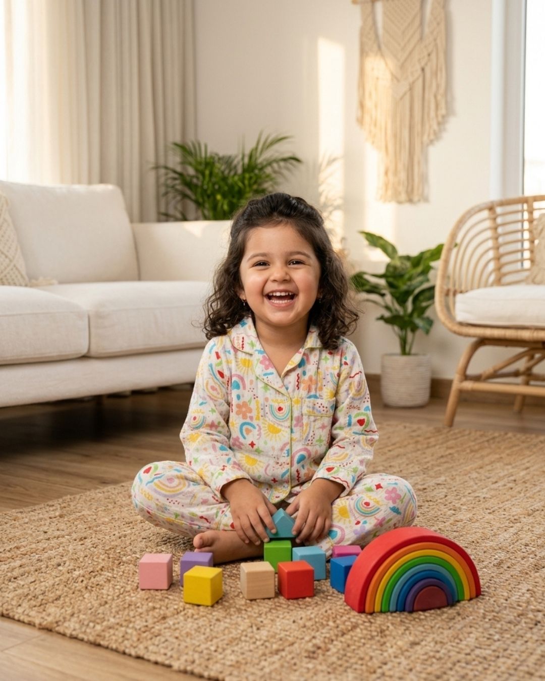Rainbow Bloom Nightsuit