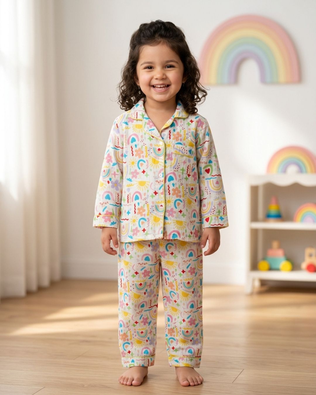 Rainbow Bloom Nightsuit